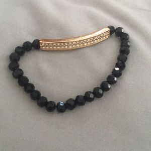 Bracelet black and gold